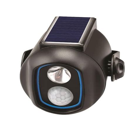 Sensor Brite Black Solar Powered Motion Activated Outdoor Integrated ...