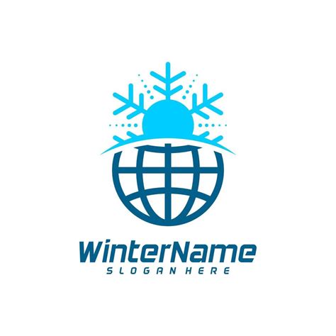 Winter World logo template, Winter logo design vector 14906011 Vector ...