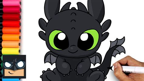 How To Draw Toothless | How To Train Your Dragon - YouTube