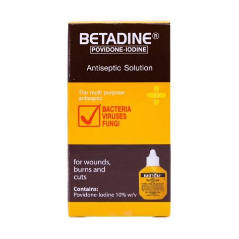 BETADINE POVIDONE - IODINE ANTISEPTIC SOLUTION 15CC - Mekong Asian Market