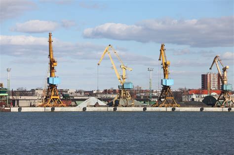 Industrial dock with cranes on the quay - Emerging Europe