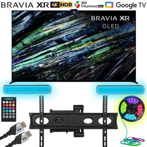 "Sony BRAVIA XR A95L 65"" QD-OLED 4K HDR Smart TV with Google TV 2023 & Monster Home Theater ...