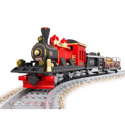 410 PCS Classical Train,Vintage Railway Train Building Toy,3D Building Blocks Toys Set for Kids ...