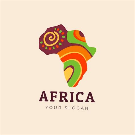 Free Vector | Colourful africa map logo