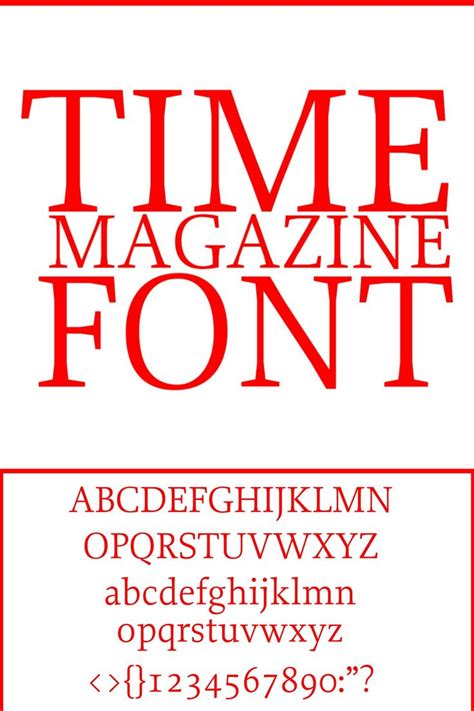 Time Magazine Font Free Download | Magazine fonts, Free fonts download ...