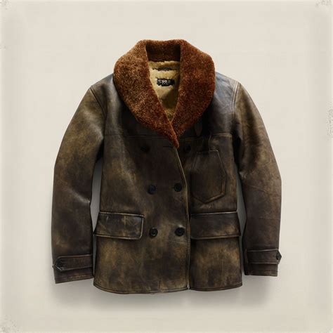 RRL Ralph Lauren Leather Double-Breasted Jacket | Moda uomo, Abbigliamento uomo, Uomo di cuoio