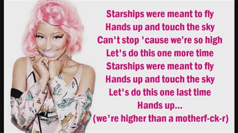 Nicki Minaj - Starships (Instrumental w/ Lyrics On Screen) - YouTube