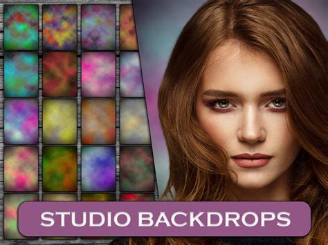 20 Portrait Digital Backgrounds, Studio Backgrounds, Photoshop Overlays, Maternity Backdrops ...