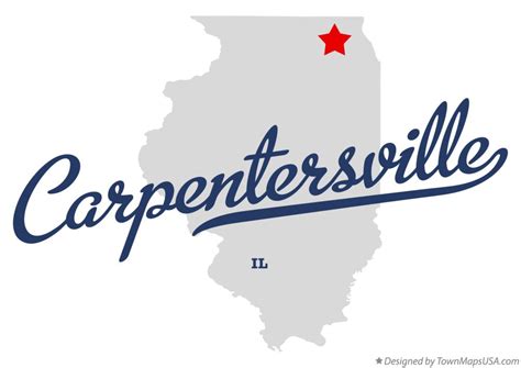 Map of Carpentersville, IL, Illinois