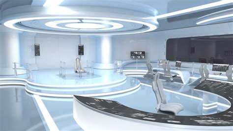 Sci-Fi Command Center 3D Model - TurboSquid 1821559