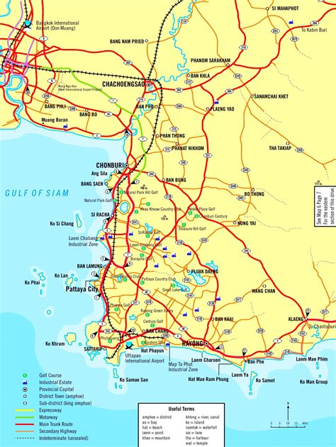 Chonburi area map - Ontheworldmap.com