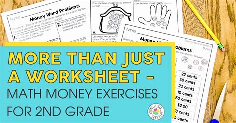 Money Worksheet Freebie Money Worksheets Easy Math Ac - vrogue.co