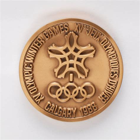 Calgary 1988 Winter Olympics Bronze Participation Medal