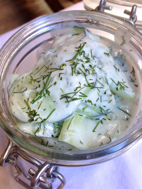 German Cucumber Salad | Gurkensalat - Kitchen Nomad