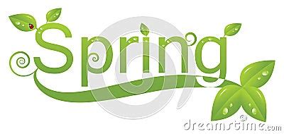 Spring Logo Design Stock Photography - Image: 13350112