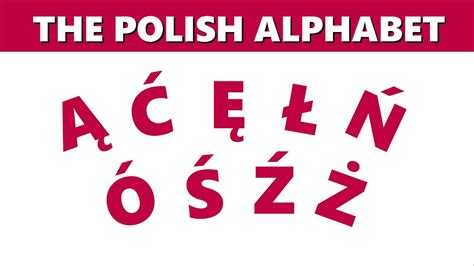 Polish alphabet: Names of the letters - YouTube