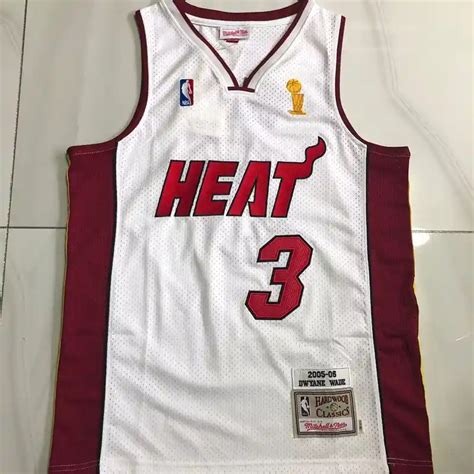 2023 Miami Heat Dwyane Wade #3 White Embroidery Jersey - Soccer Jersey Yupoo