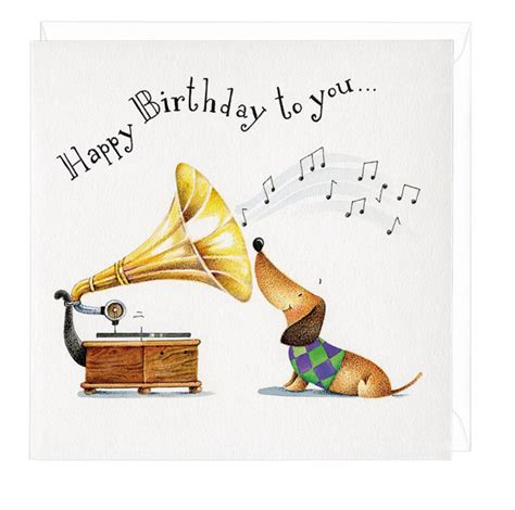 Happy Birthday To You Musical Dachshund Greeting Card | Happy birthday cards, Birthday greetings ...