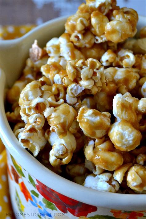 Best Ever Caramel Popcorn Recipe | The Domestic Rebel