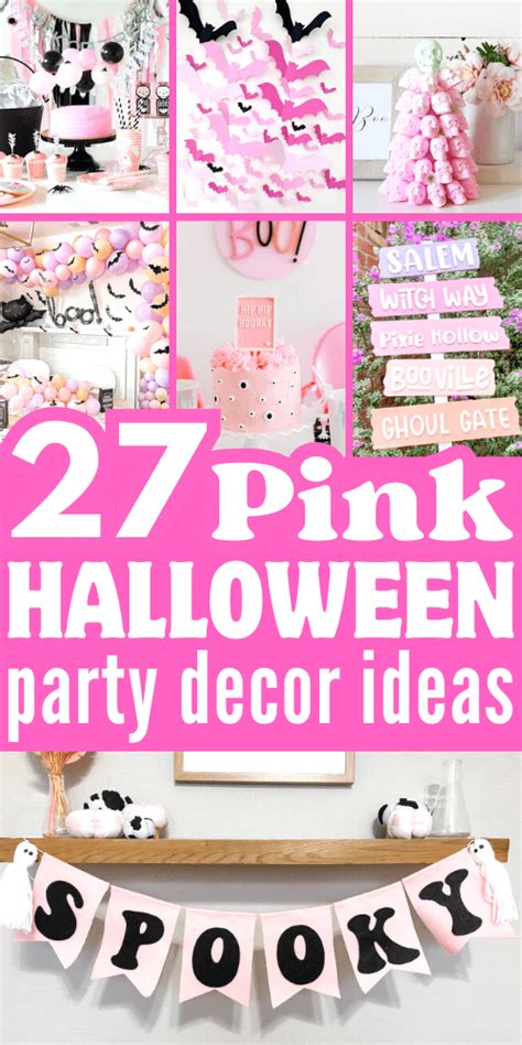 27 Pink Halloween Party Decor Ideas & More!