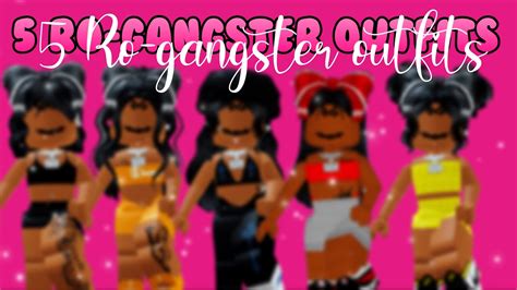 5 Ro-gangster outfits for roblox - YouTube