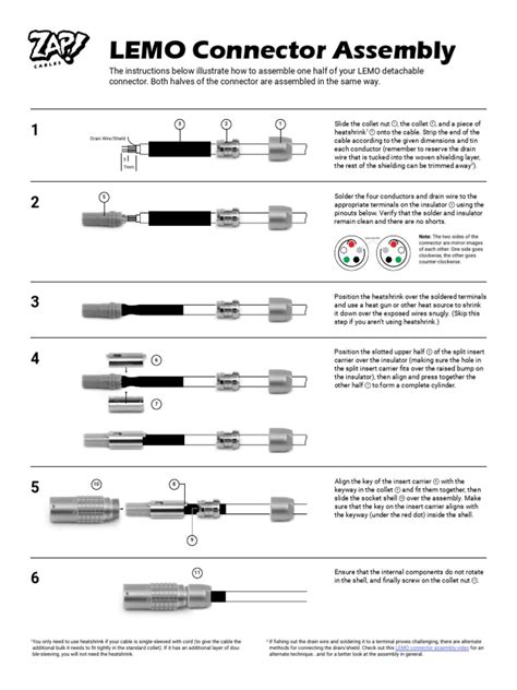 Lemo Assembly Instructions | Download Free PDF | Electrical Connector | Electrical Equipment