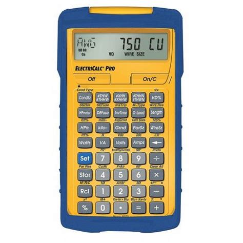 CALCULATED INDUSTRIES 5070 Electrical Calculator,8-1/4 x 6 In,LCD ...