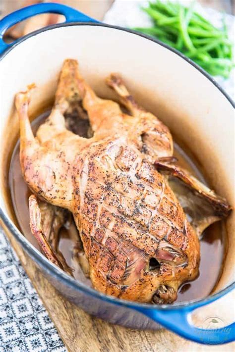 Dutch Oven Roasted Duck • The Healthy Foodie