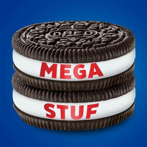 OREO Mega Stuf Chocolate Sandwich Cookies Family Size, 17.6 oz - Pick ...