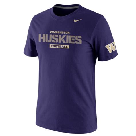 Nike Washington Huskies Practice Team Issue T-Shirt - Purple ...