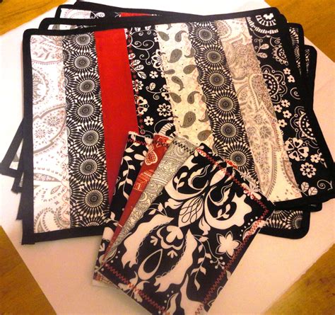 Quilted placemats and napkins for a cousins wedding present | Quilted placemat patterns ...