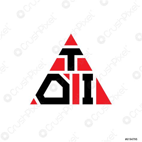 TOI triangle letter logo design with triangle shape. TOI triangle - stock vector 6194795 ...