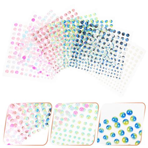 32 Sheets Nail Gems Self-adhesive Pearl Sticker Symphony Stickers Mini | eBay