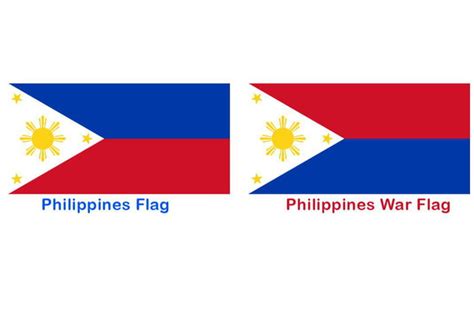 The Philippines’ flag turned upside down means that the country at war - 9GAG