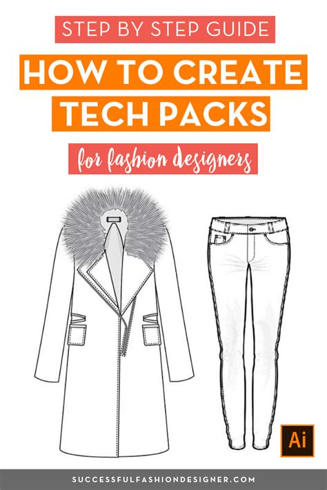 Step by Step Tech Pack Guide + Free Templates | Fashion illustration ...