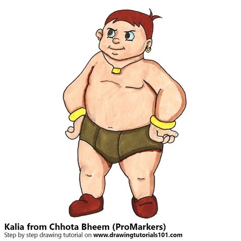 How to draw kalia from chhota bheem drawingtutorials101 com – Artofit