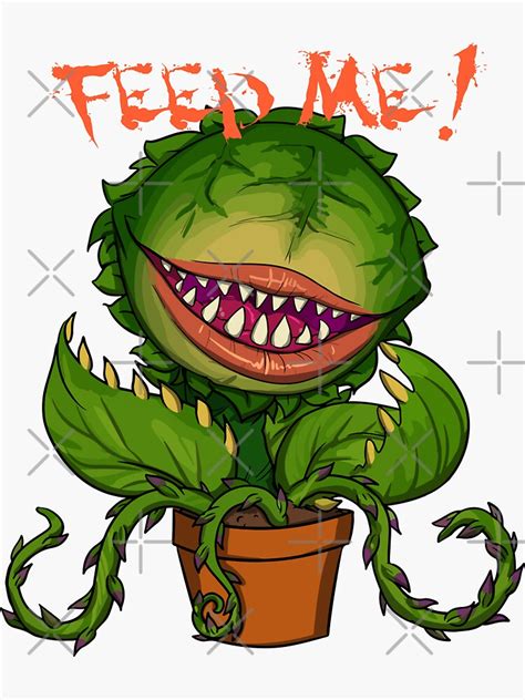 "Feed me Seymour" Sticker for Sale by rickelodeon | Redbubble