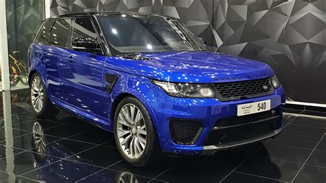 Range Rover SVR - Blue Gloss wrap | WrapStyle