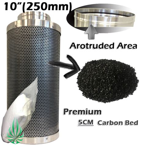 PICKUP 10INCH 28kg AIR ACTIVATED ACTIVE CARBON FILTER HYDROPONICS ODOUR ...