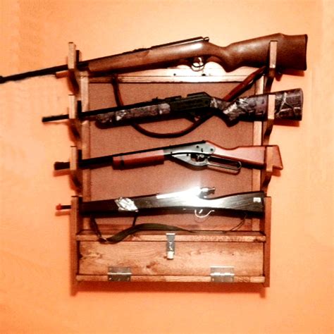 WoodPatternExpert Rifle Gun Rack Plan, Build Your Own San Angelo Wall Style - Walmart.com