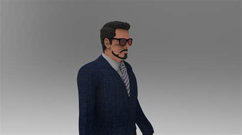 Tony Stark in Suit - 3D Model by siva3dworks