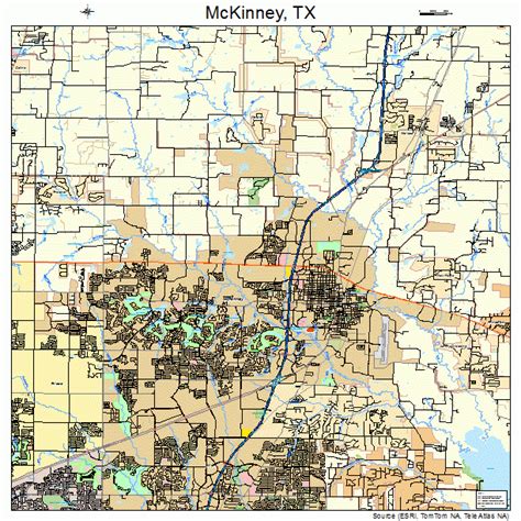 Street Map Of Mckinney Texas | Wells Printable Map