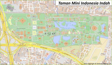 Taman Mini Indonesia Indah Map - Ontheworldmap.com