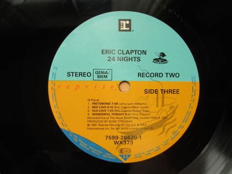 Eric Clapton / 24 Nights - Guitar Records