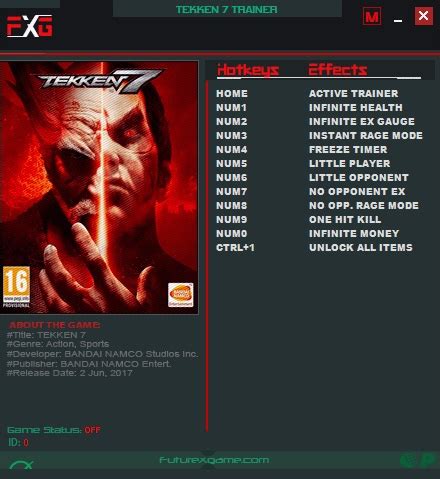 Tekken 7: Trainer +11 v1.14 {FutureX} - Download - GTrainers