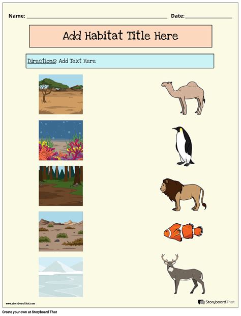 Free Animal Habitats Worksheets — Activities & Printables