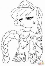 My Little Pony Coloring Pages Applejack At GetColoringscom  Free sketch template