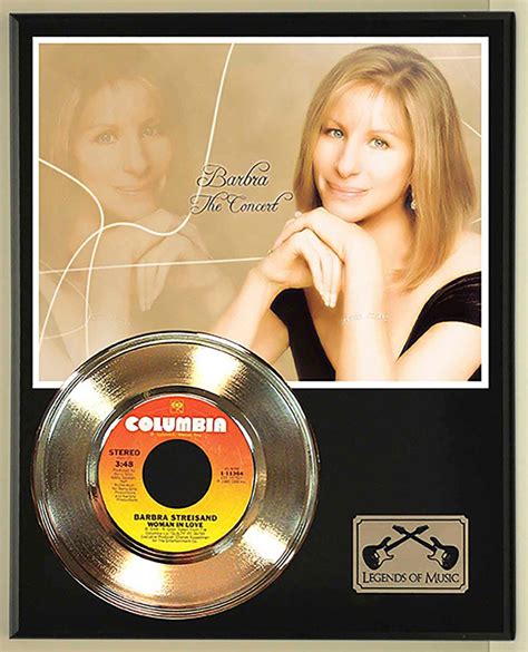 Barbra Streisand - Woman In Love Gold 45 Record Ltd Edition Display ...