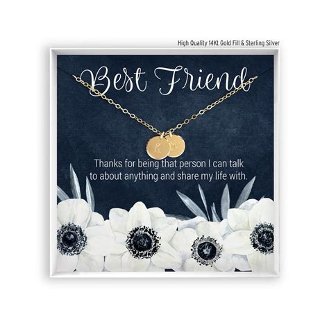 Personalized Best Friend Necklace, Custom BFF Necklace, Engraved Gift ...