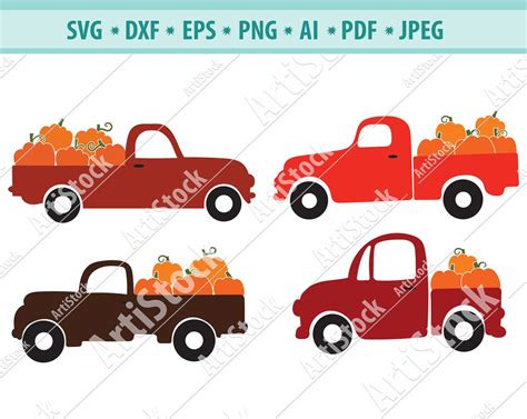 Pumpkin Svg Truck Svg Pumpkin Truck Svg Fall Svg Fall - Etsy